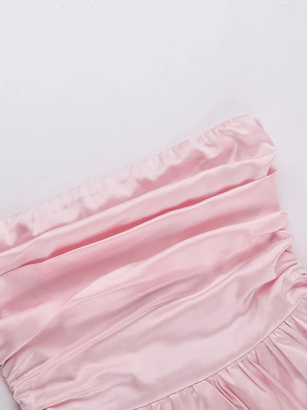 Sleeveless Ruched Mini Dress