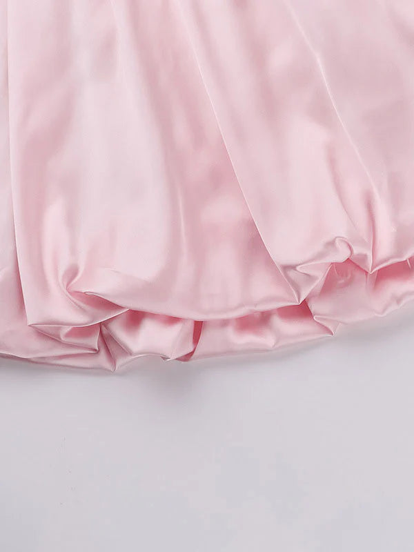 Sleeveless Ruched Mini Dress