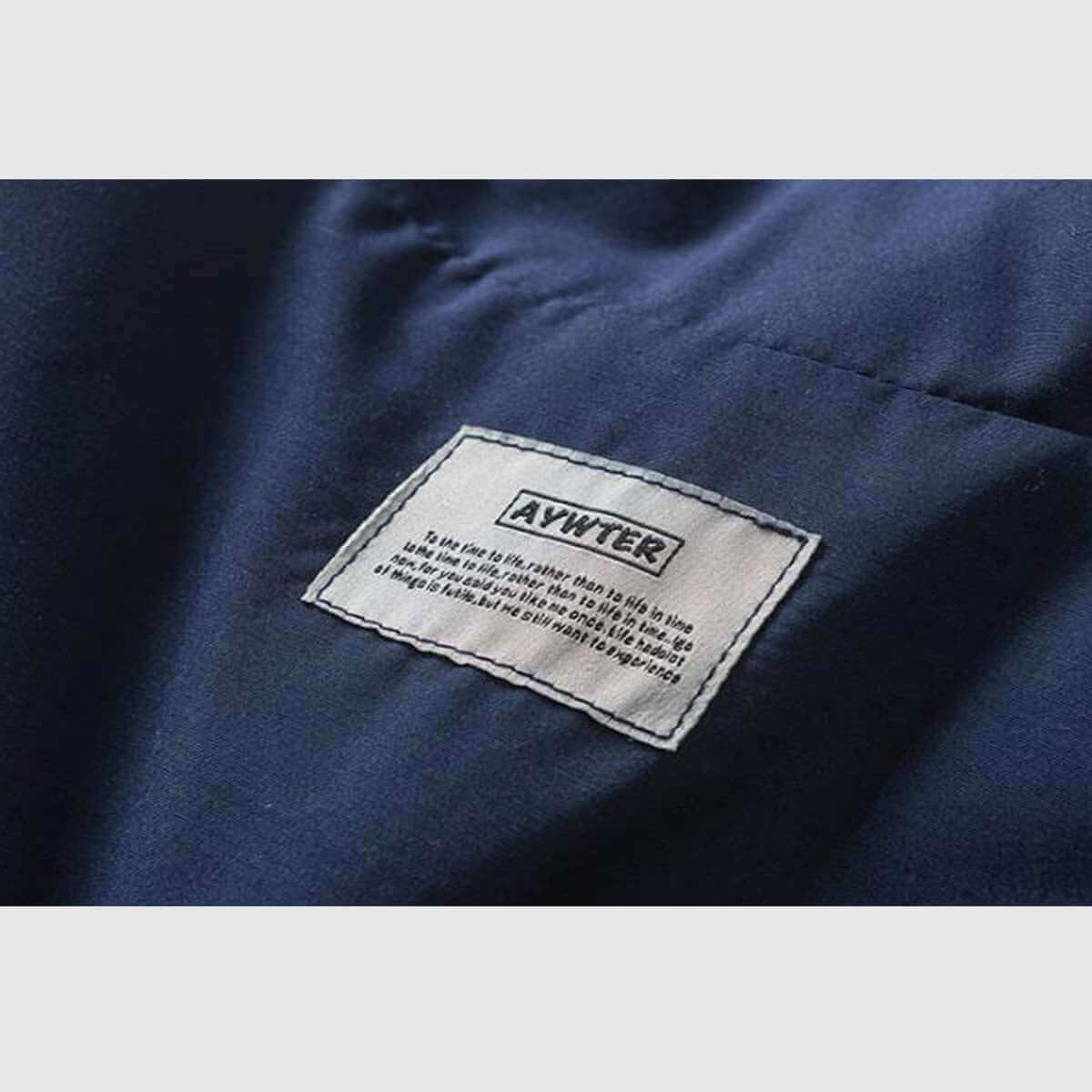 Color-Block Stand-Collar Jacket
