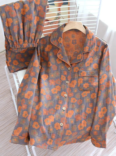 Cotton Printed Long Sleeve Pajama Set
