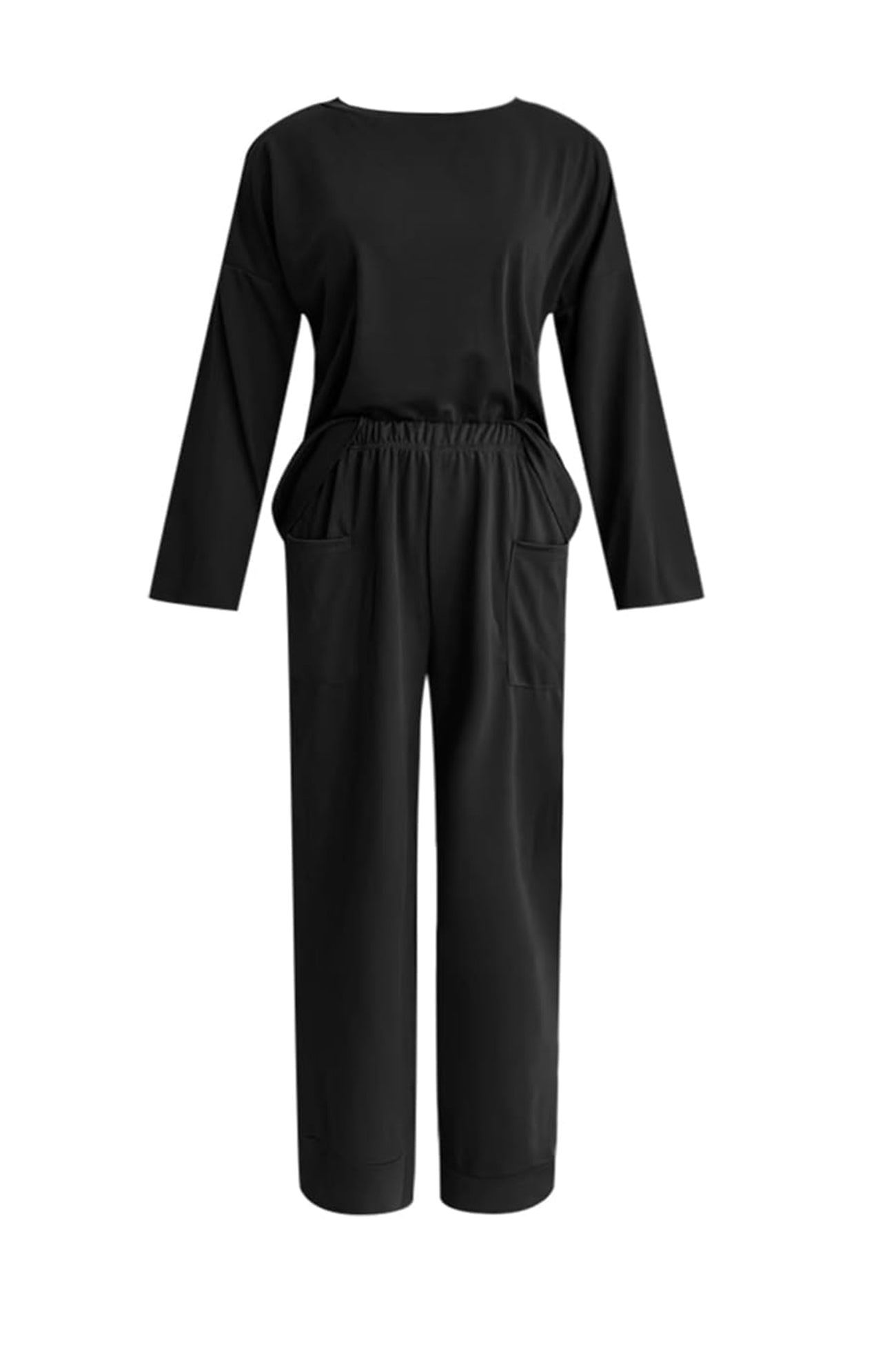 Long Sleeve Pullover Harem Pants Set