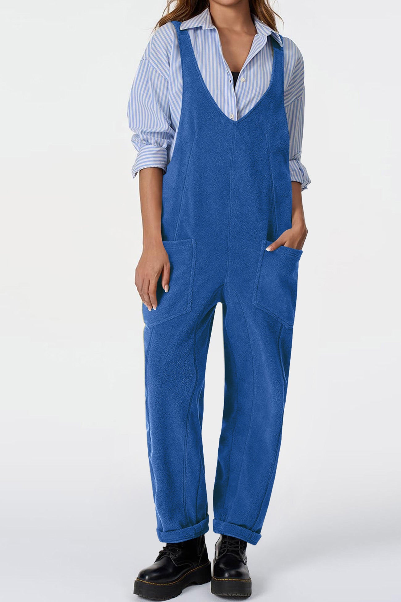 Polar Fleece Front With Pockets Overall pants
