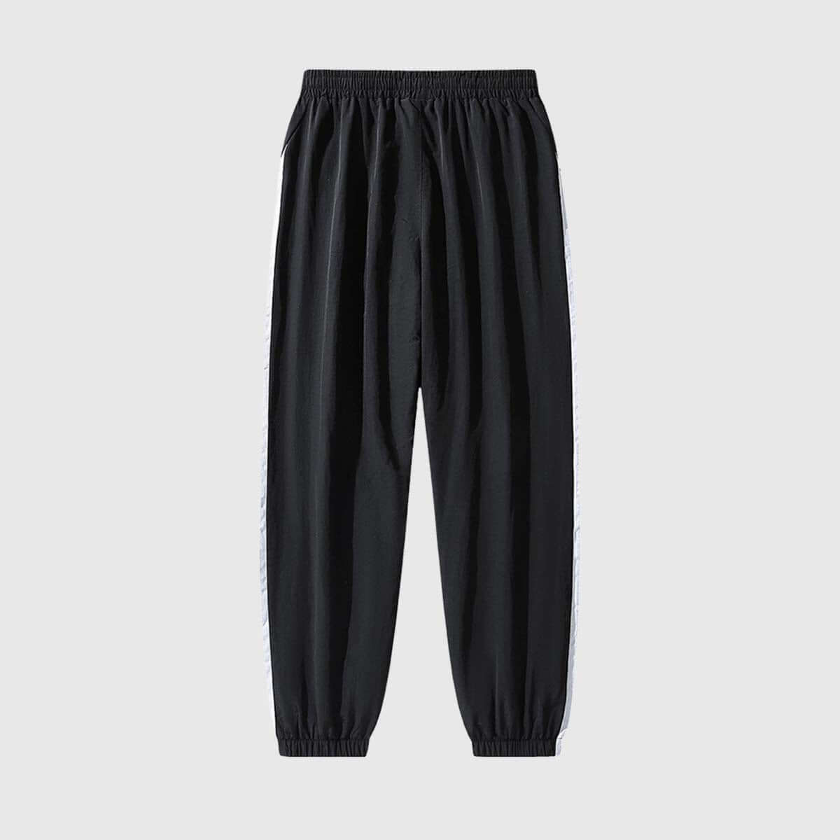 Retro Contrast Panel Jogger Pants