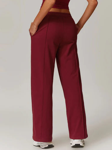 Side Stripe Wide Leg Trousers