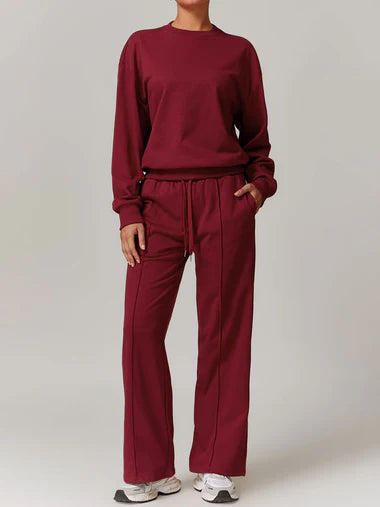 Side Stripe Wide Leg Trousers