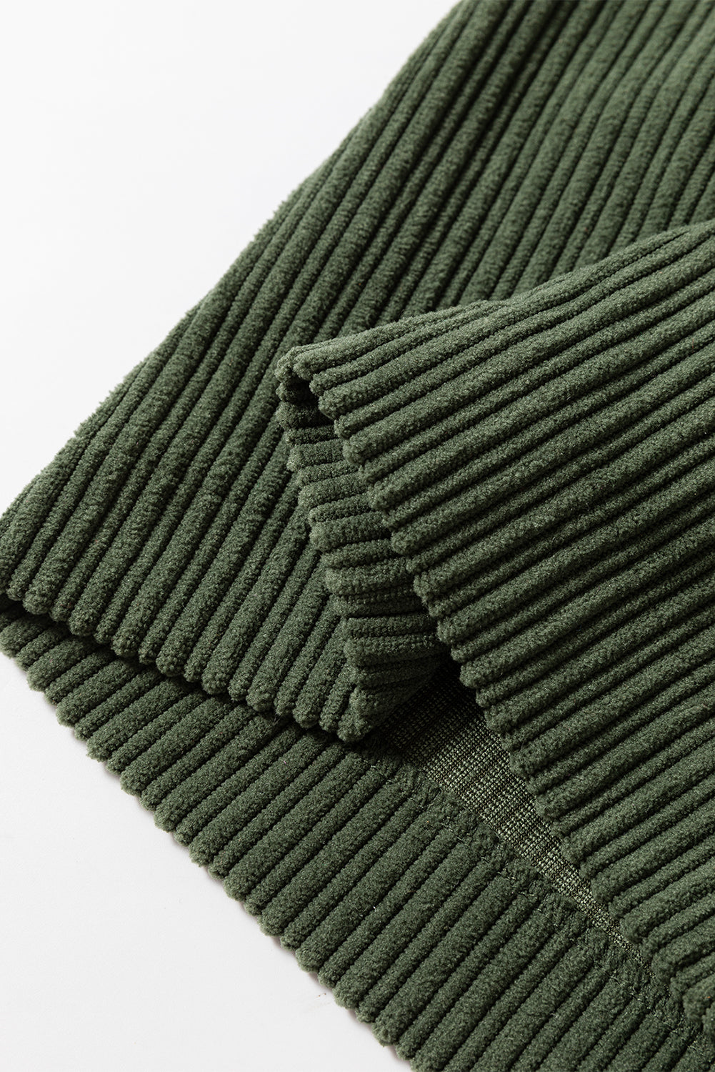 Solid Color Pocketed Corduroy Overall Set