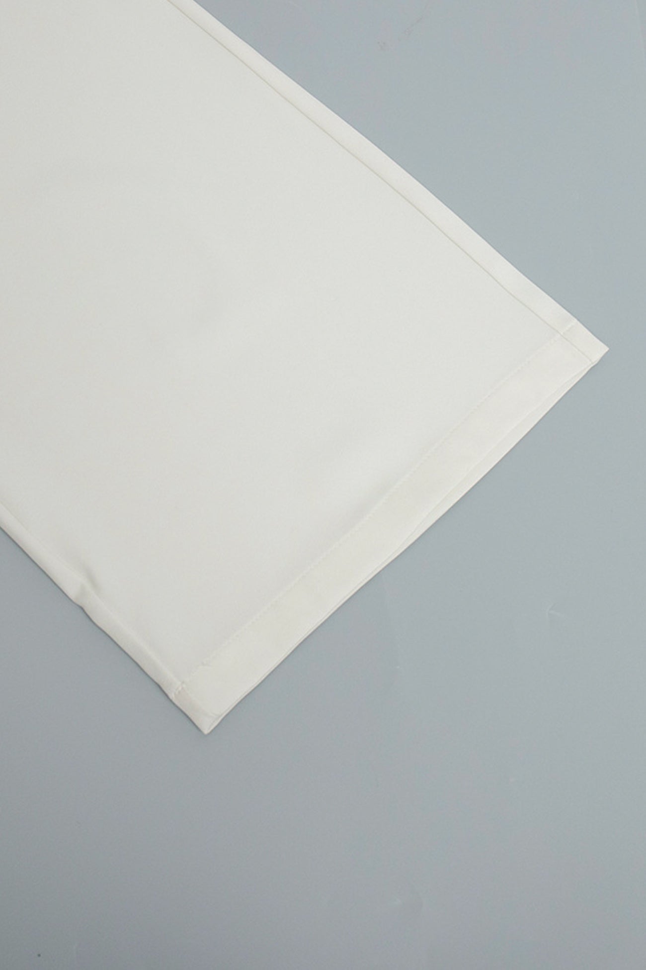 White High Rise Wide Leg Long Pants