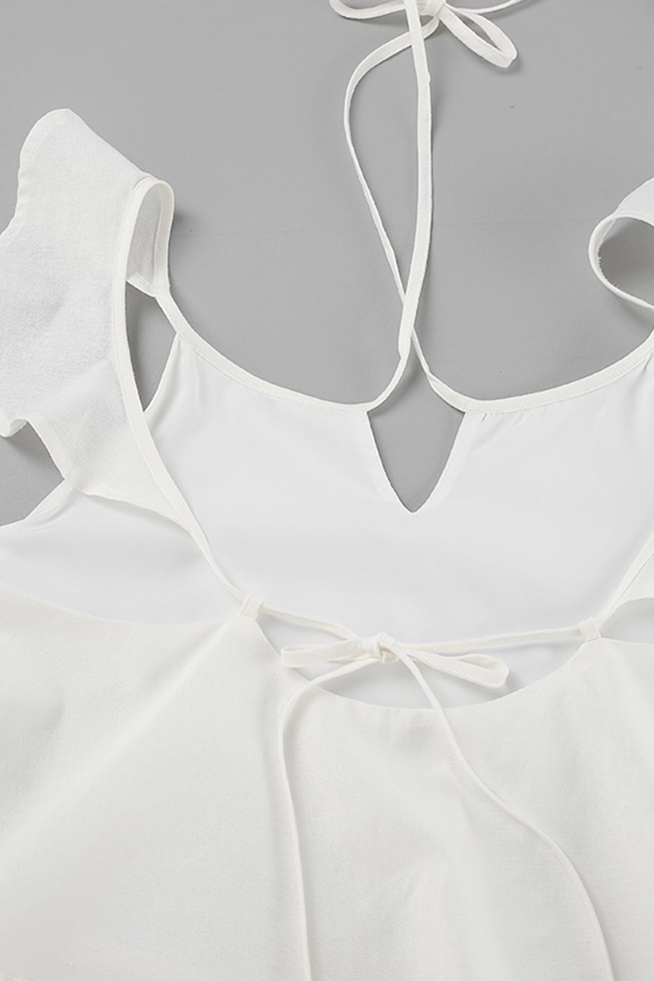 Ruffle Tie Up Cotton Vest Set