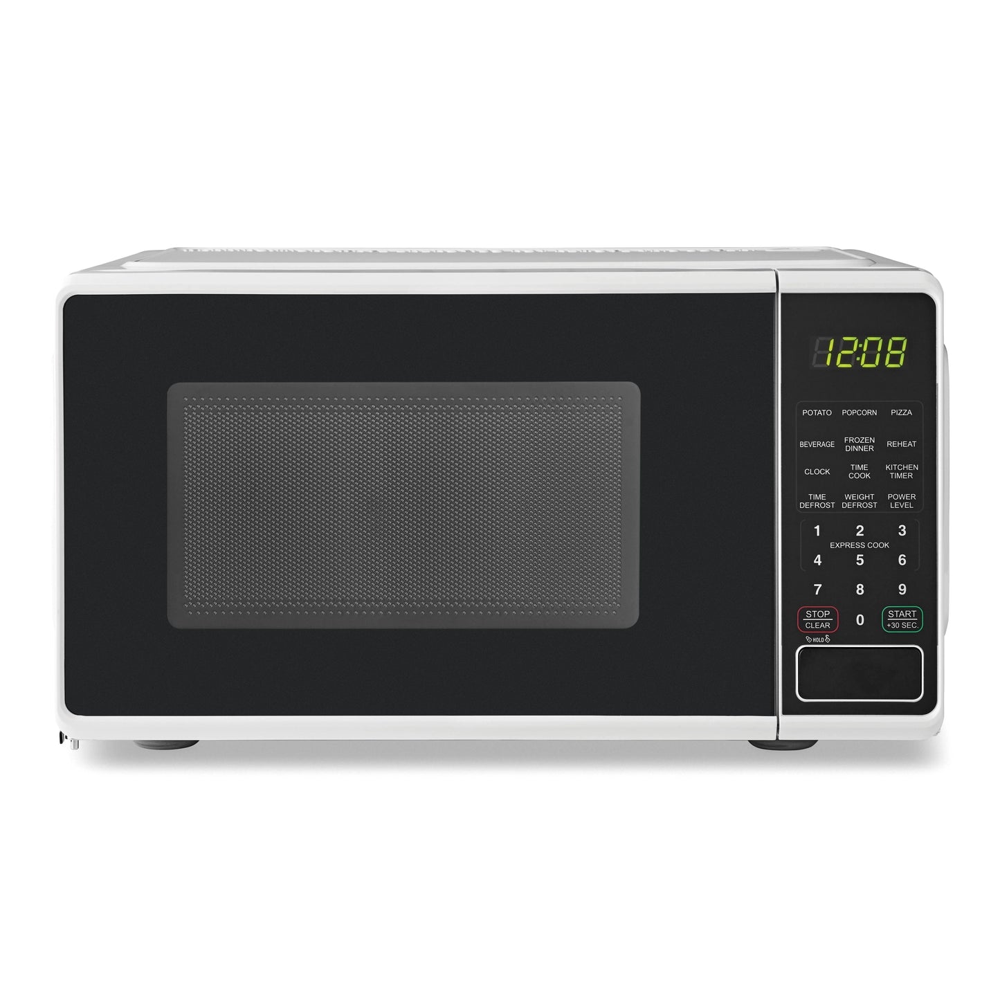 Mainstays 0.7 Cu ft Compact Countertop Microwave Oven, White