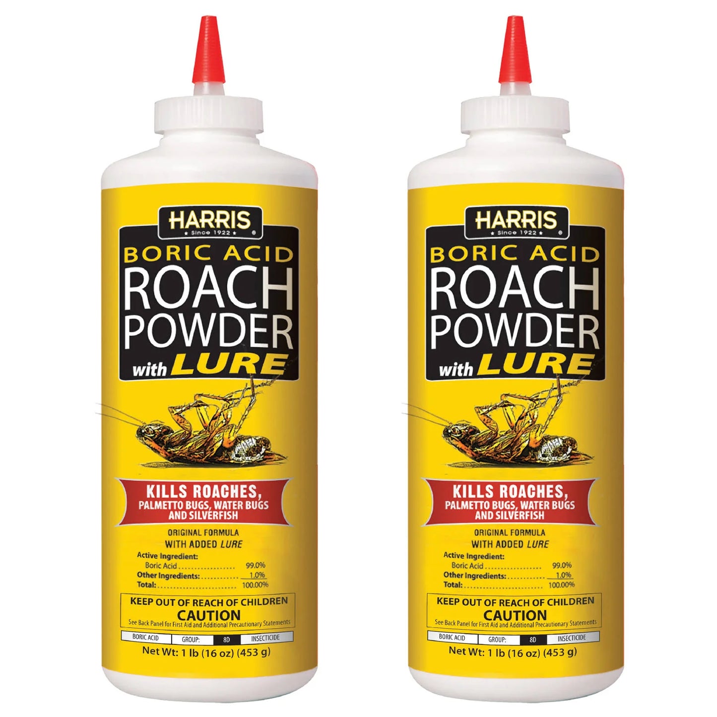 Harris 32 oz. Boric Acid Roach Powder, 2-Pack