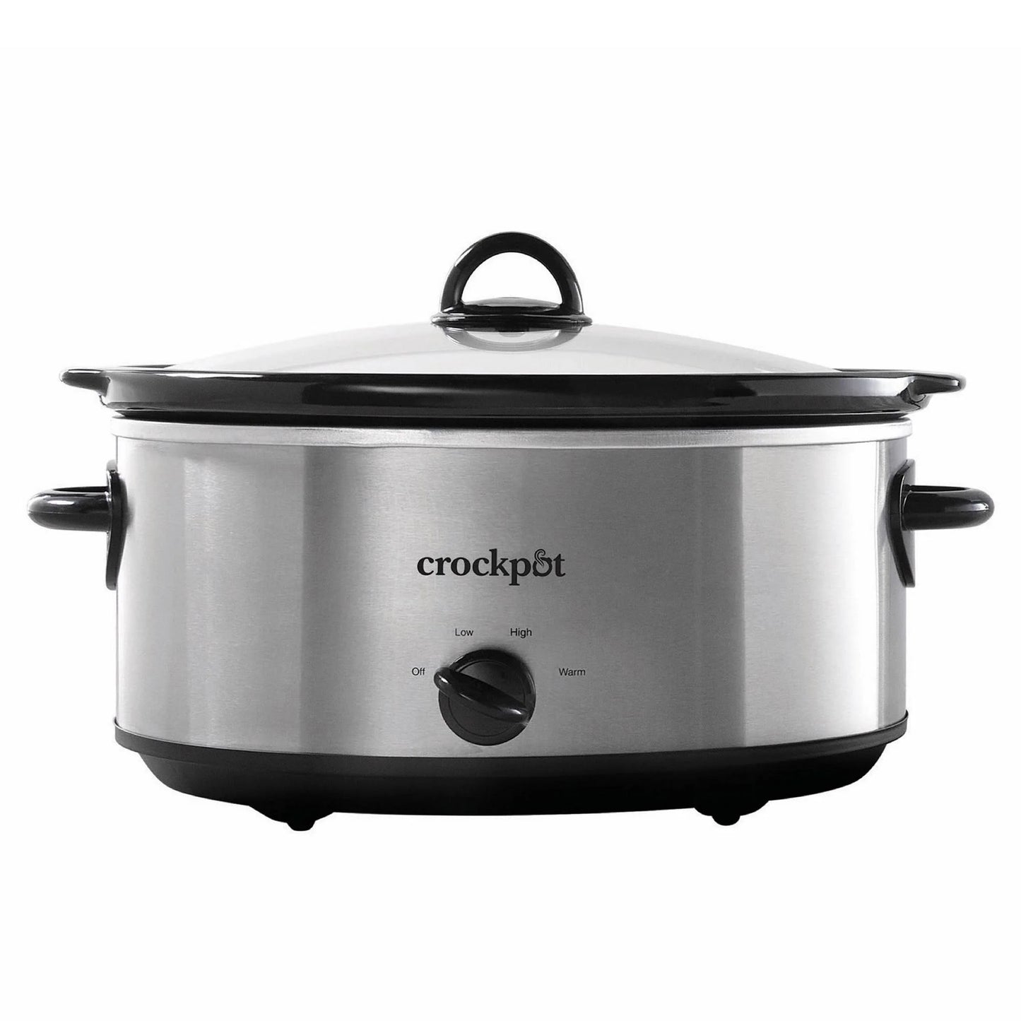 Crock-Pot Oval Manual Slow Cooker, Stainless Steel - 7 qt